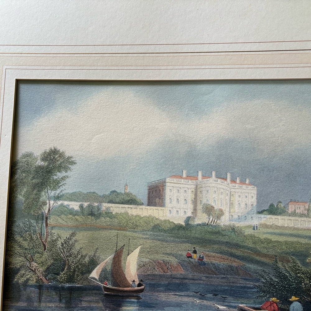 Hand Colored Lithograph ‘The President’s House, From Washington’ - Picture 5 of 10